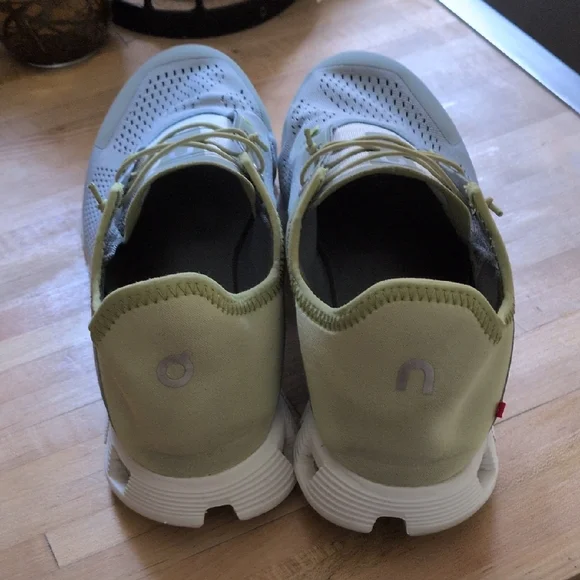 On Running Olive and Gray Sneakers - Picture 2 of 9